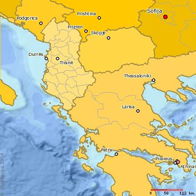 World Map Greece. world map with countries and